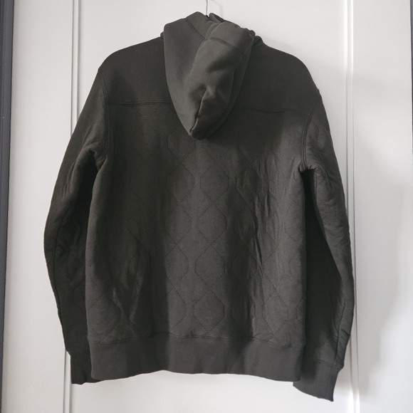 G-Star Raw Men's Utility Quilted Hoodie Olive Green Relaxed Fit Size Medium - Picture 9 of 14